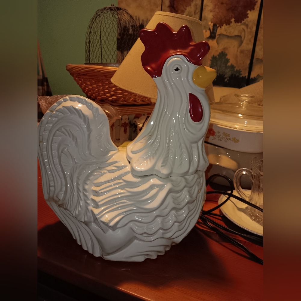 Vintage Ceramic Rooster Cookie Jar